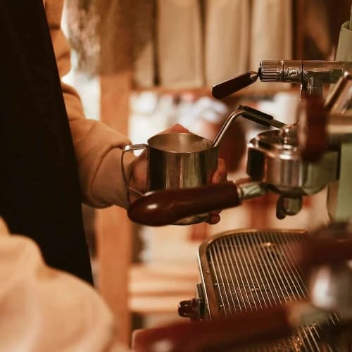 Coffee equipment financed through a broker partnership with NewLane Finance